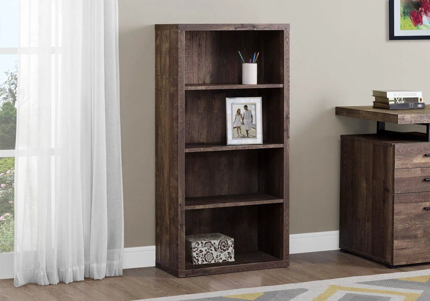 5 Tier For Office Bookshelf, Bookcase, Etagere, Contemporary & Modern by Unique Piece Furniture