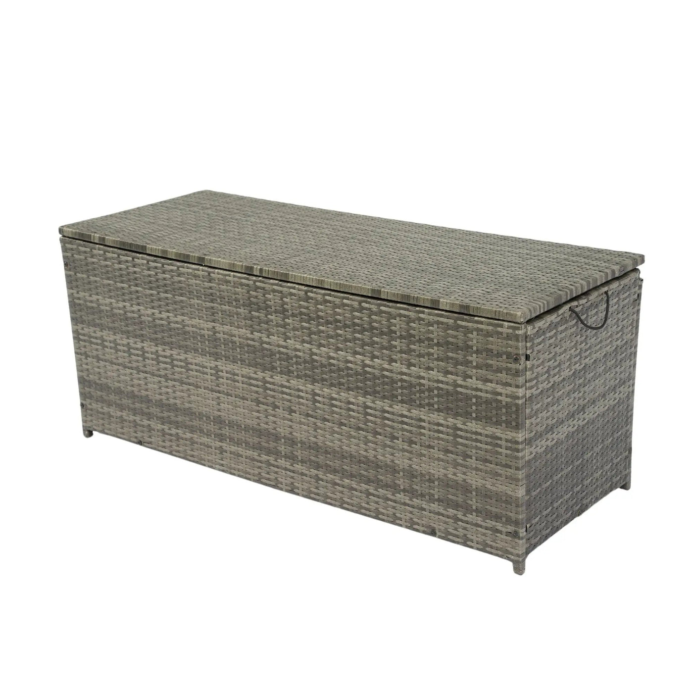 Outdoor Storage Box, Wicker Patio Deck Boxes With Lid, Outdoor Cushion Storage For Kids Toys, Pillows, Towel, Wicker by Unique Piece Furniture