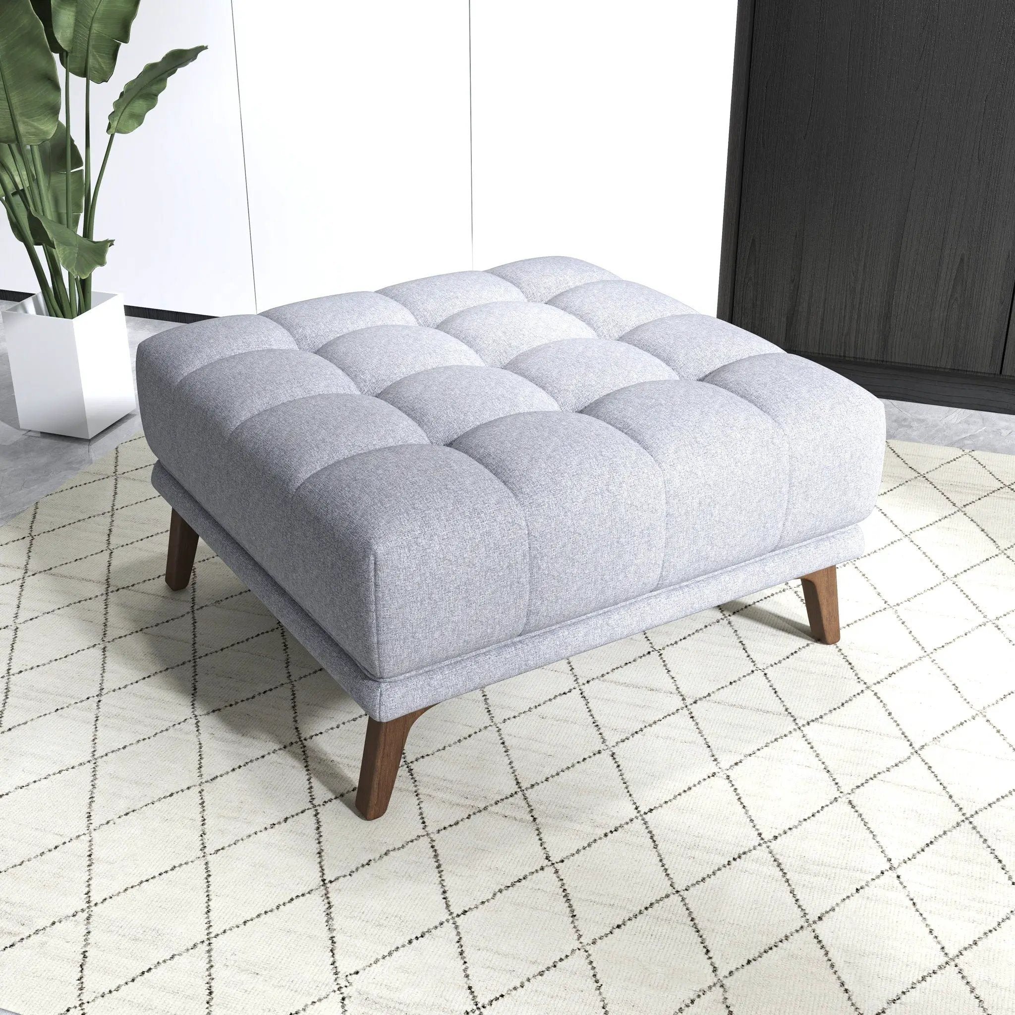 Addison - Square Upholstered Ottoman by Unique Piece Furniture
