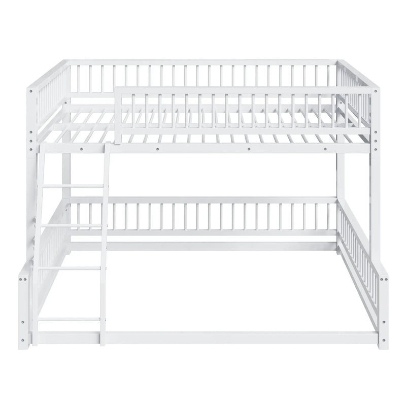 Bunk Bed With Ladder And Safety Guardrails by HouseOfZazla
