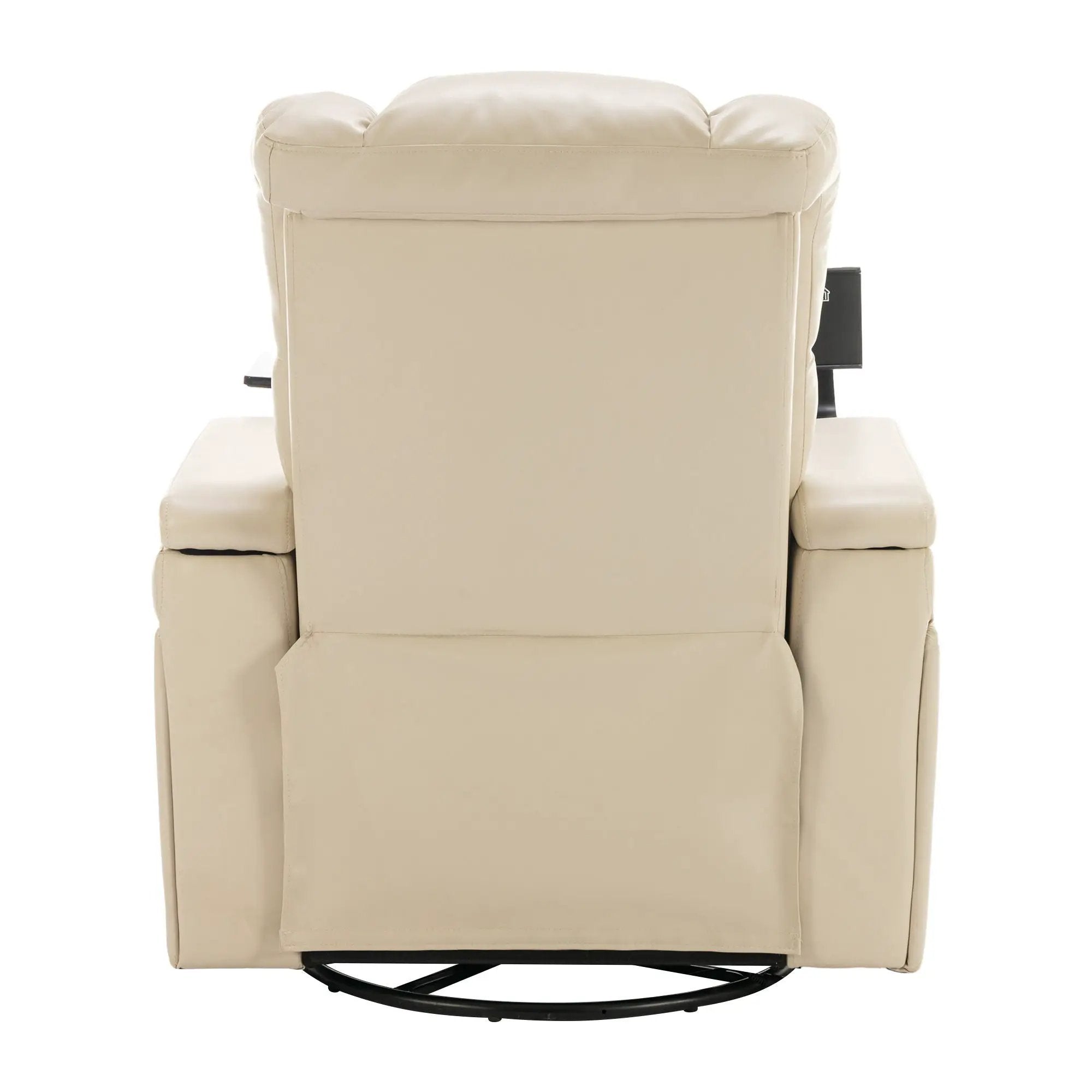 270 Degree Swivel Power Recliner With Tray Table, Phone Holder, Cup Holder, USB Port by HouseOfZazla