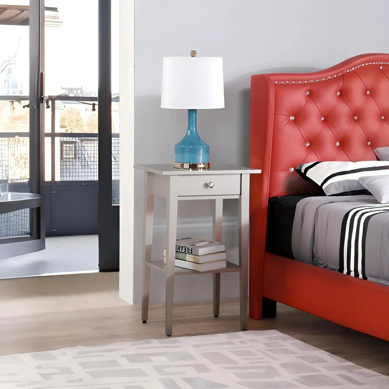 Dalton - Nightstand - Silver Champagne by HouseOfZazla