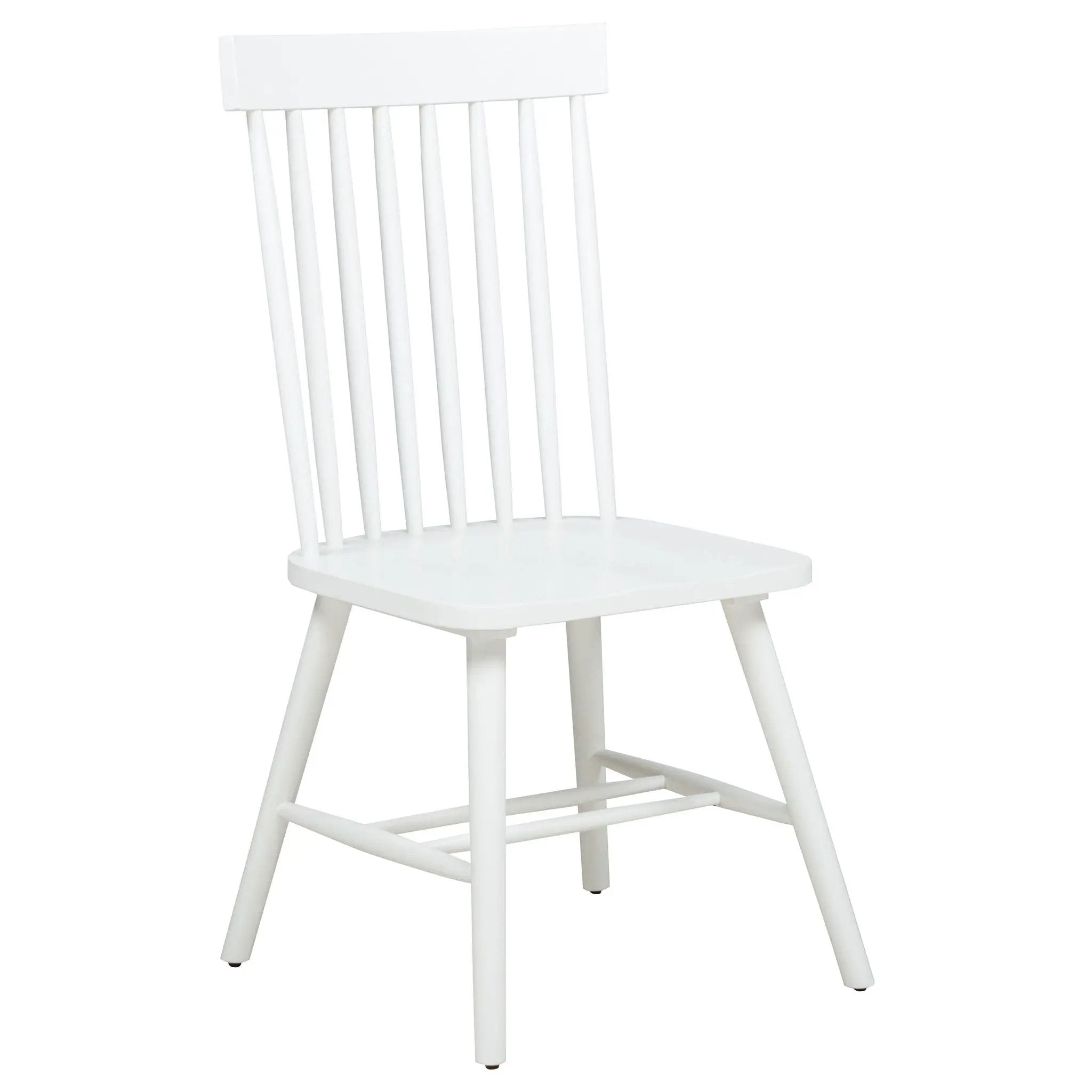 Andrews Windsor Spindle Back Dining Side Chair White (Set of 2) by Unique Piece Furniture