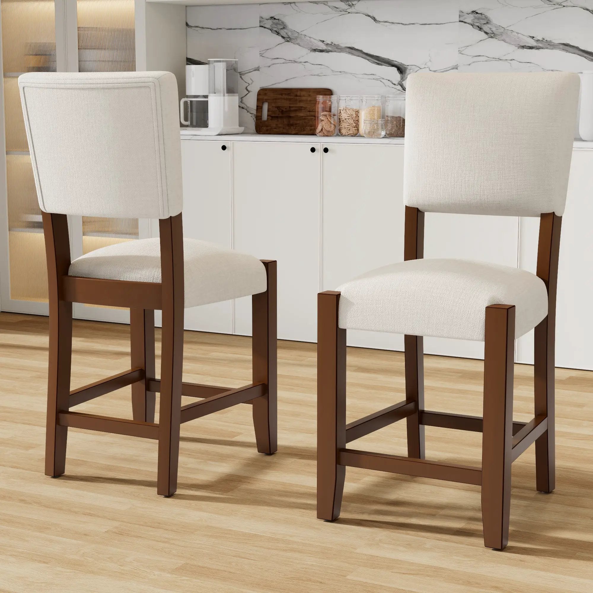 Mid Century Modern Bar Stools Set of 2 by HouseOfZazla