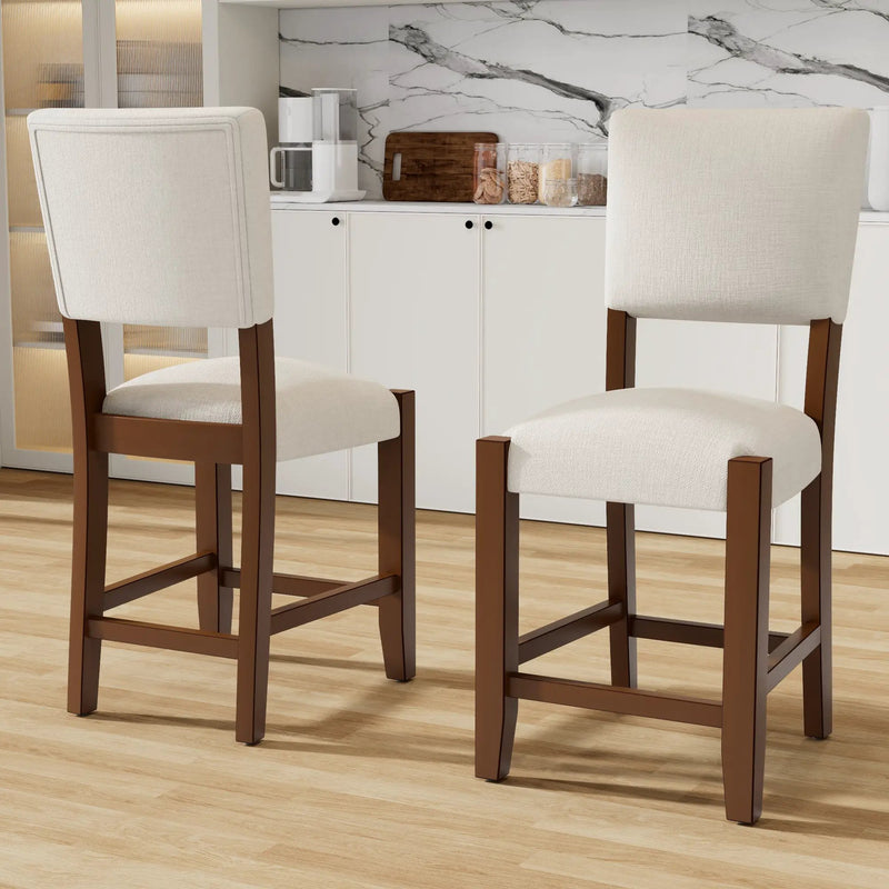 Mid Century Modern Bar Stools Set of 2 by HouseOfZazla