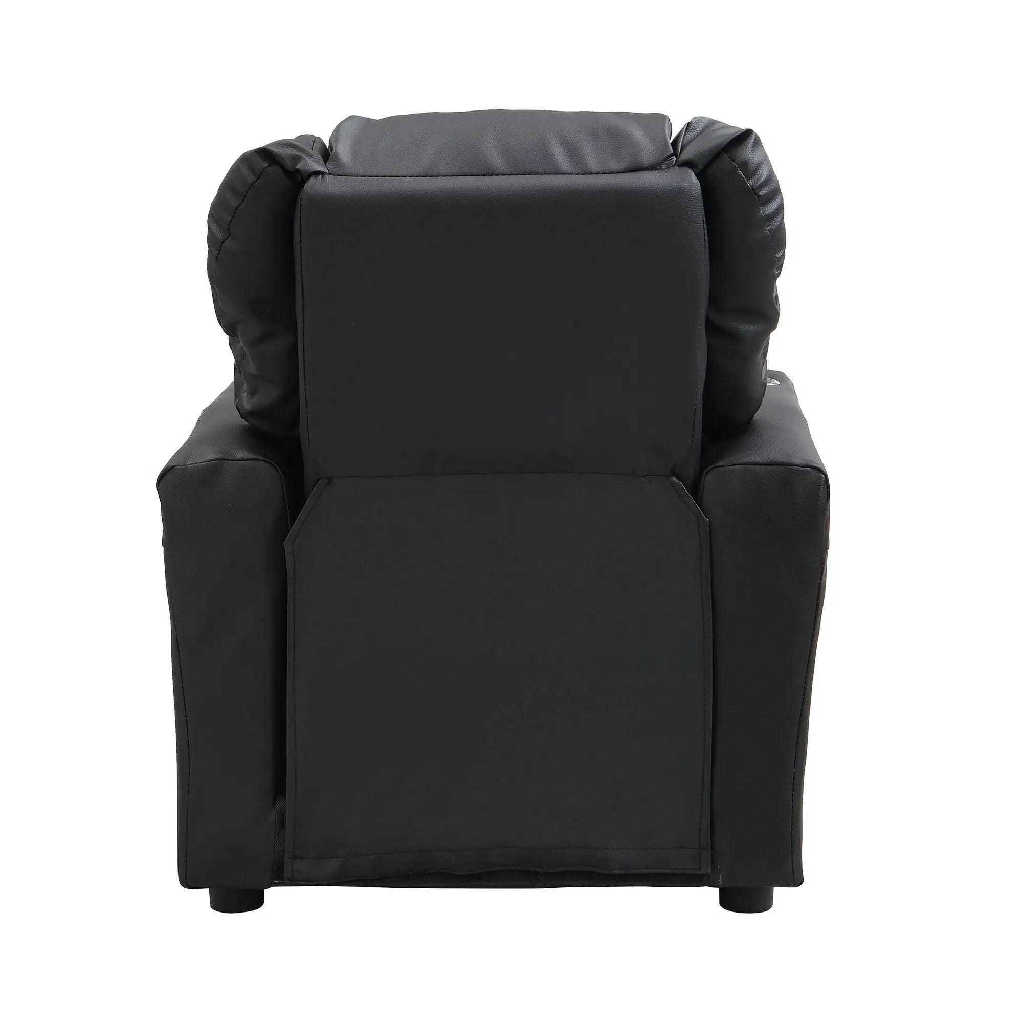 Sally Deluxe Kids Recliner Chair With Cup Holder - Black by HouseOfZazla