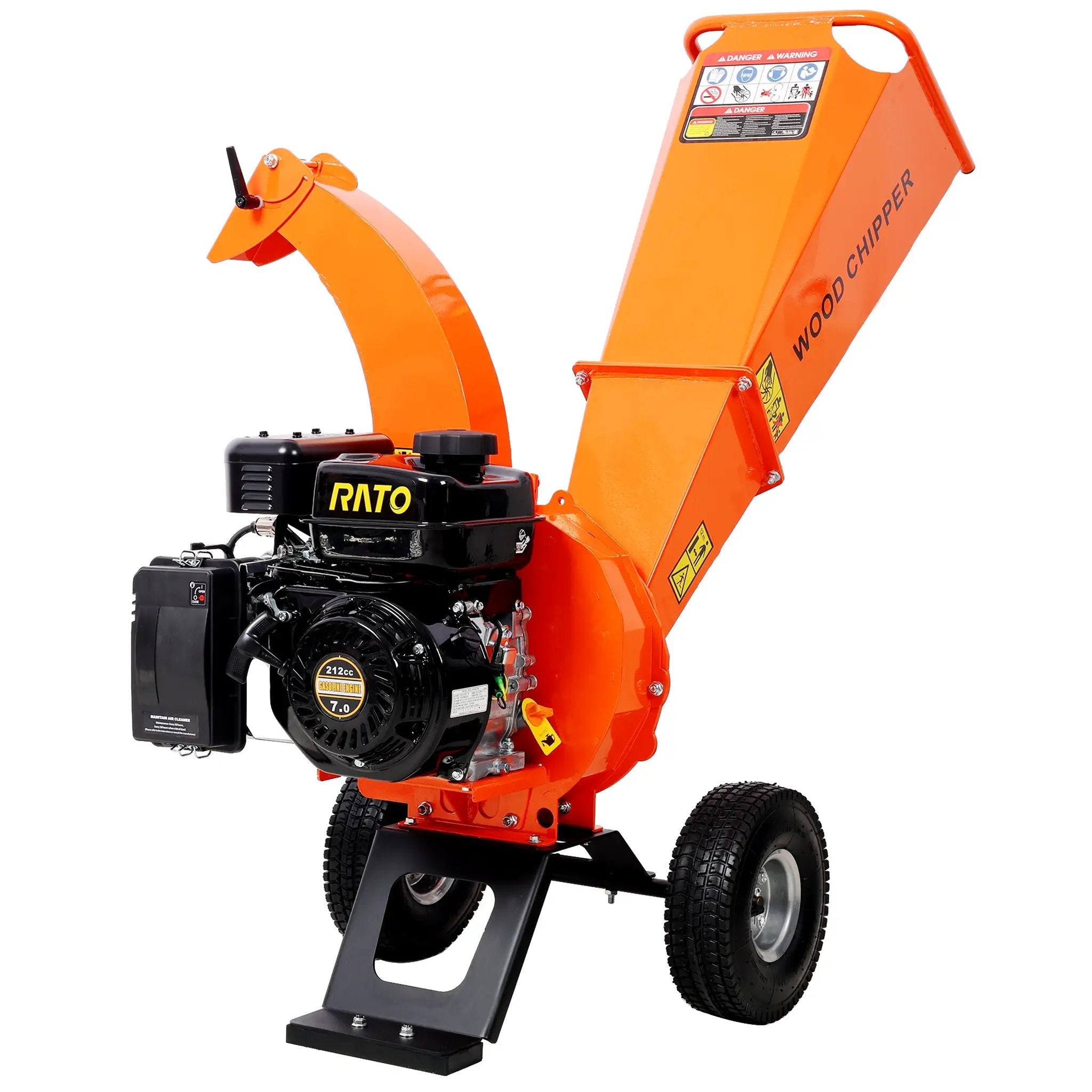 Wood Chipper Shredder Mulcher Heavy Duty 7 HP 212cc by HouseOfZazla