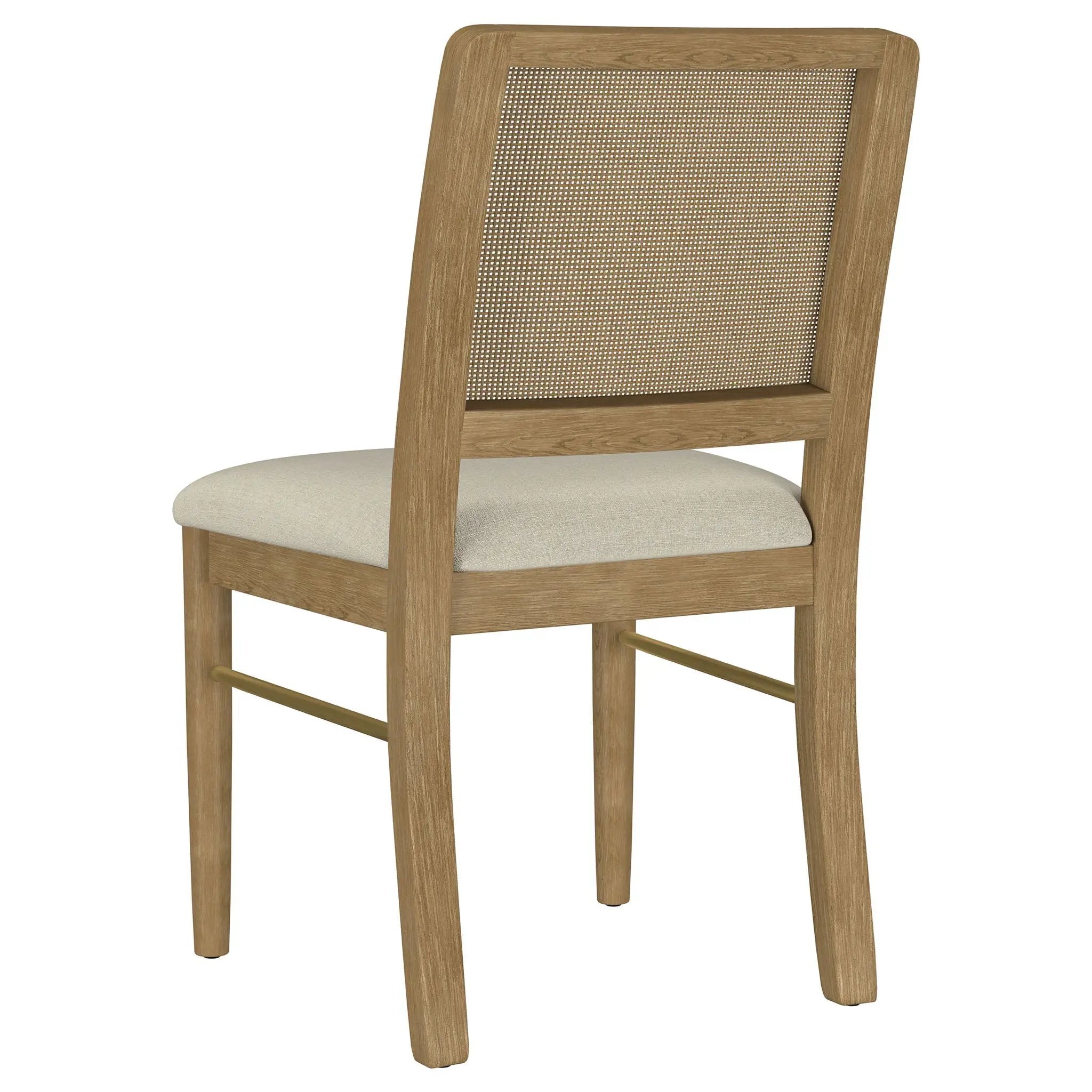 Arini Rattan Cane Dining Side Chair Sand Wash (Set of 2) by Unique Piece Furniture