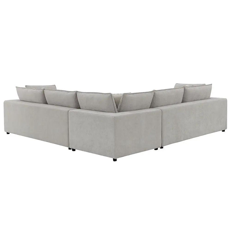 Marisa - Modular RF Loveseat With 2 Pillows - Beige Boucle by Unique Piece Furniture