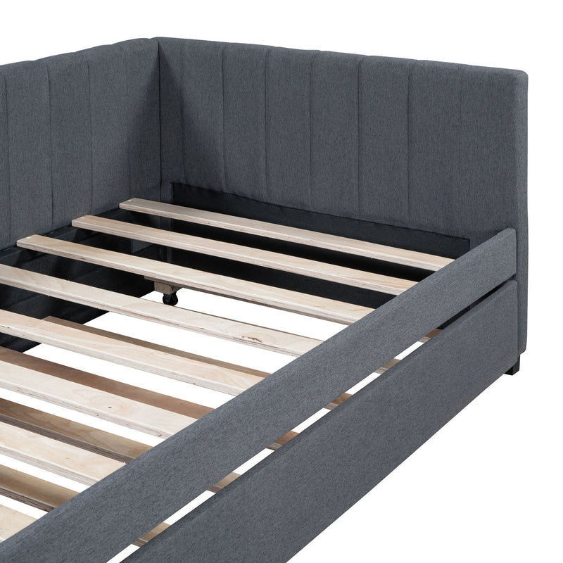 Upholstered Daybed, Sofa Bed Frame, No Box Spring Needed by HouseOfZazla