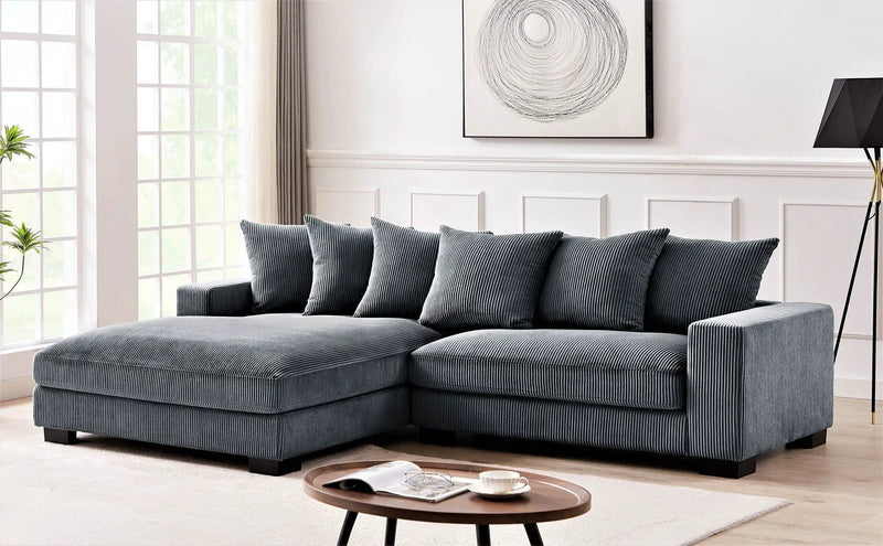 Luxe - Oversized 2 Piece Sectional Couches For Living Room, L Shaped Sofa With Chaise by HouseOfZazla