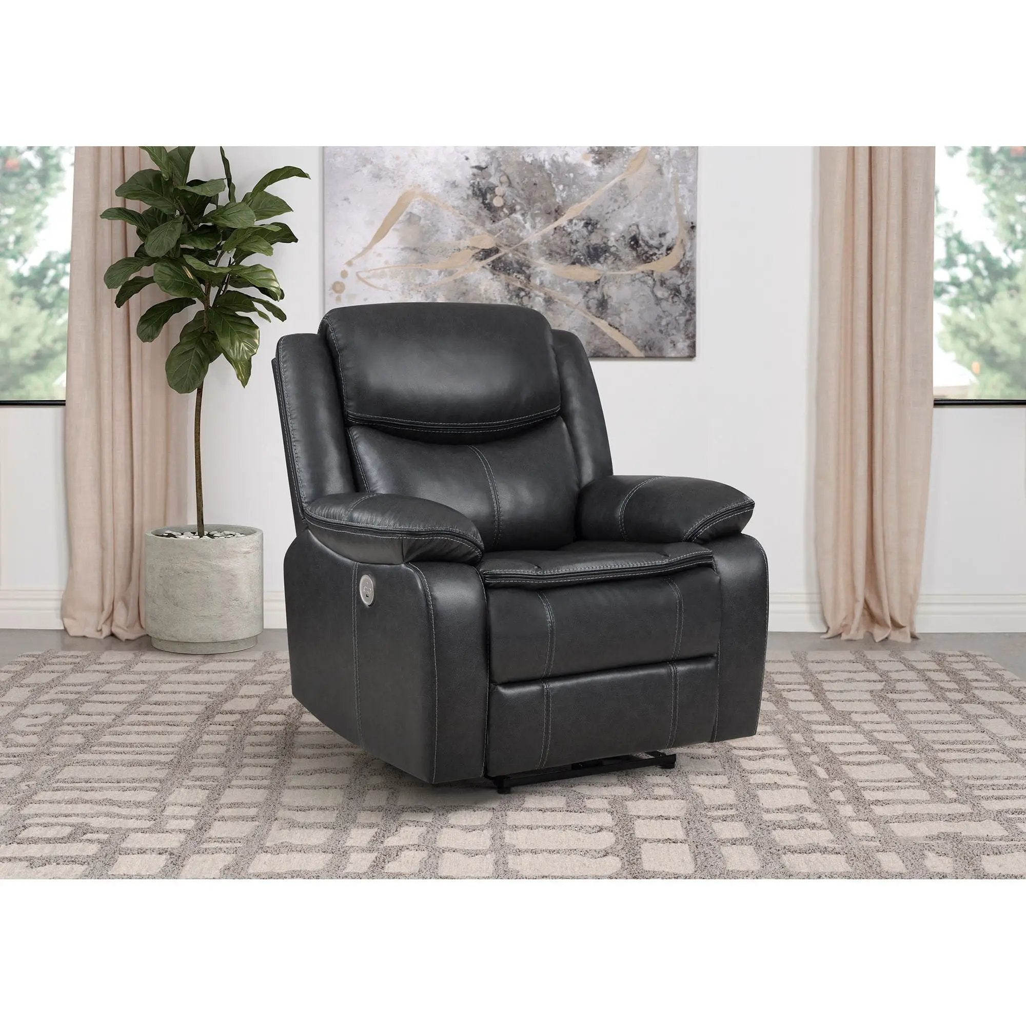 Salerno - Power Recliner Chair With USB Charging by Unique Piece Furniture