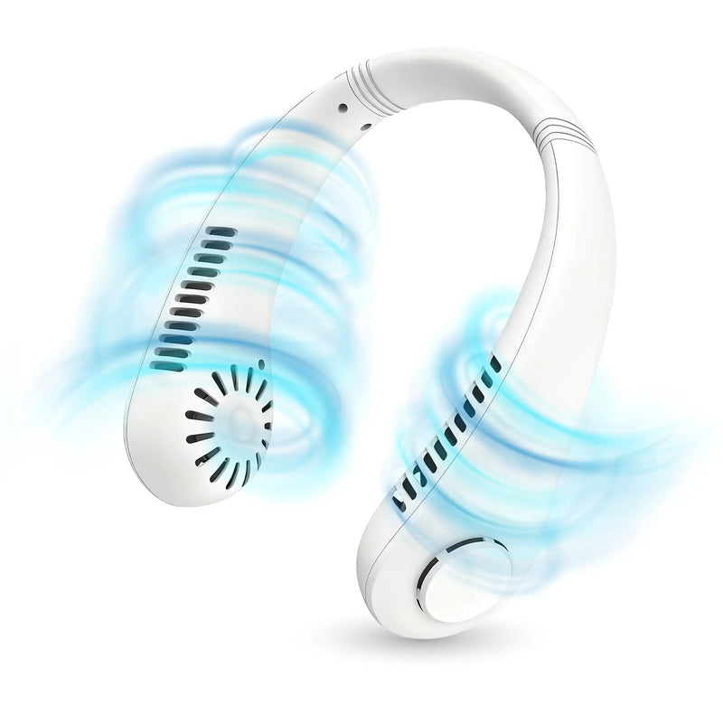 Rechargeable Neck Fan, Portable Bladeless Personal Fan by HouseOfZazla