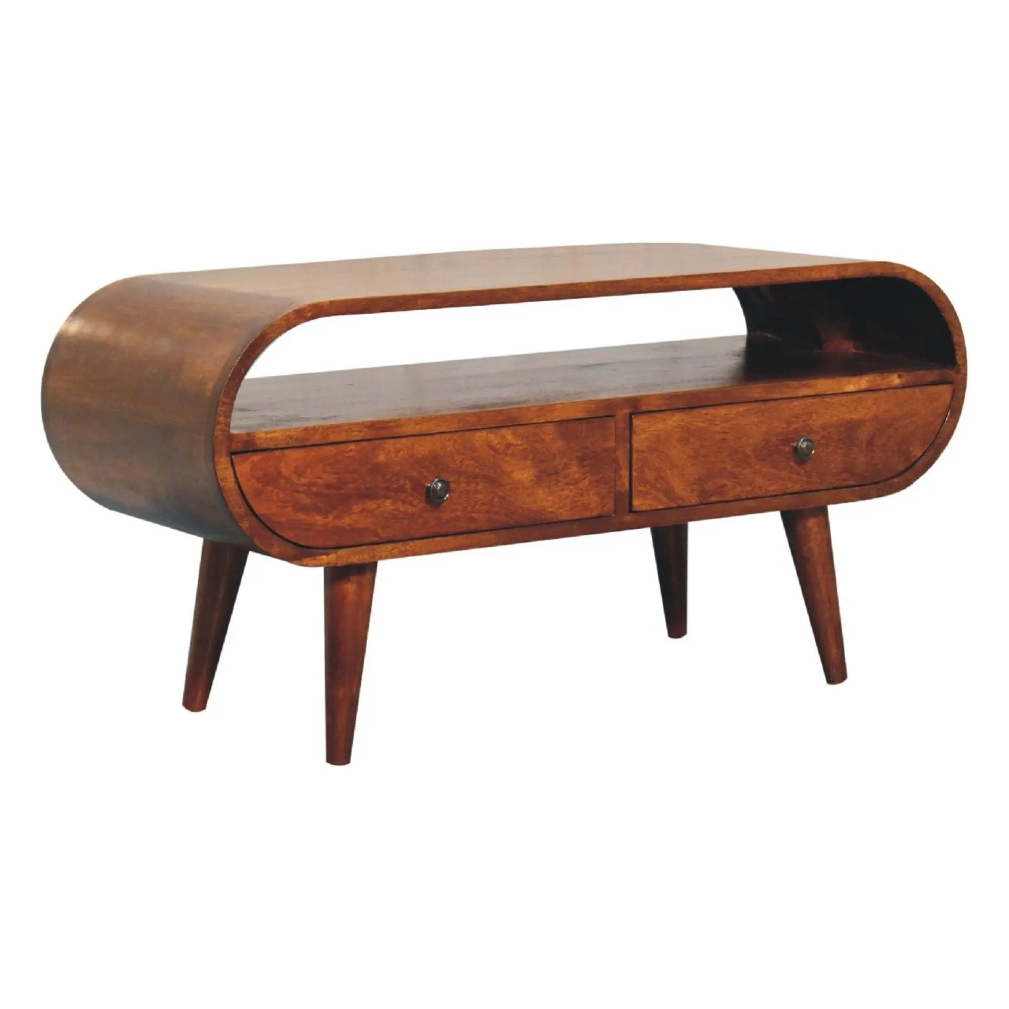 Solid Wood Circular TV Stand by HouseOfZazla