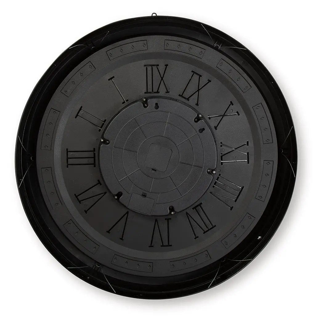Dairton - Wall Clock - Black / Gold Finish by Unique Piece Furniture