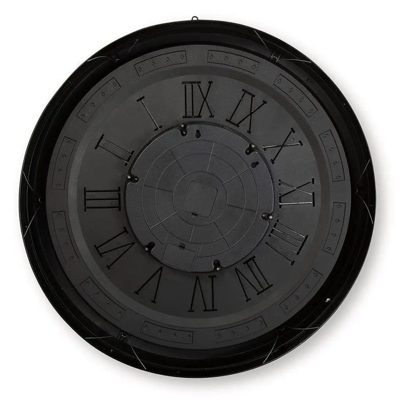 Dairton - Wall Clock - Black / Gold Finish by Unique Piece Furniture