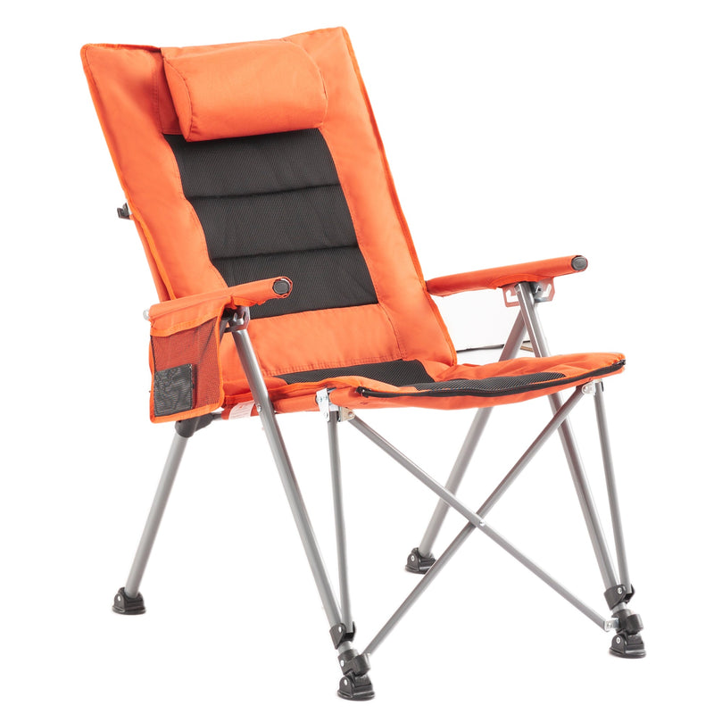 5-Position Adjustable Folding Camping Chair with Footrest by HouseOfZazla
