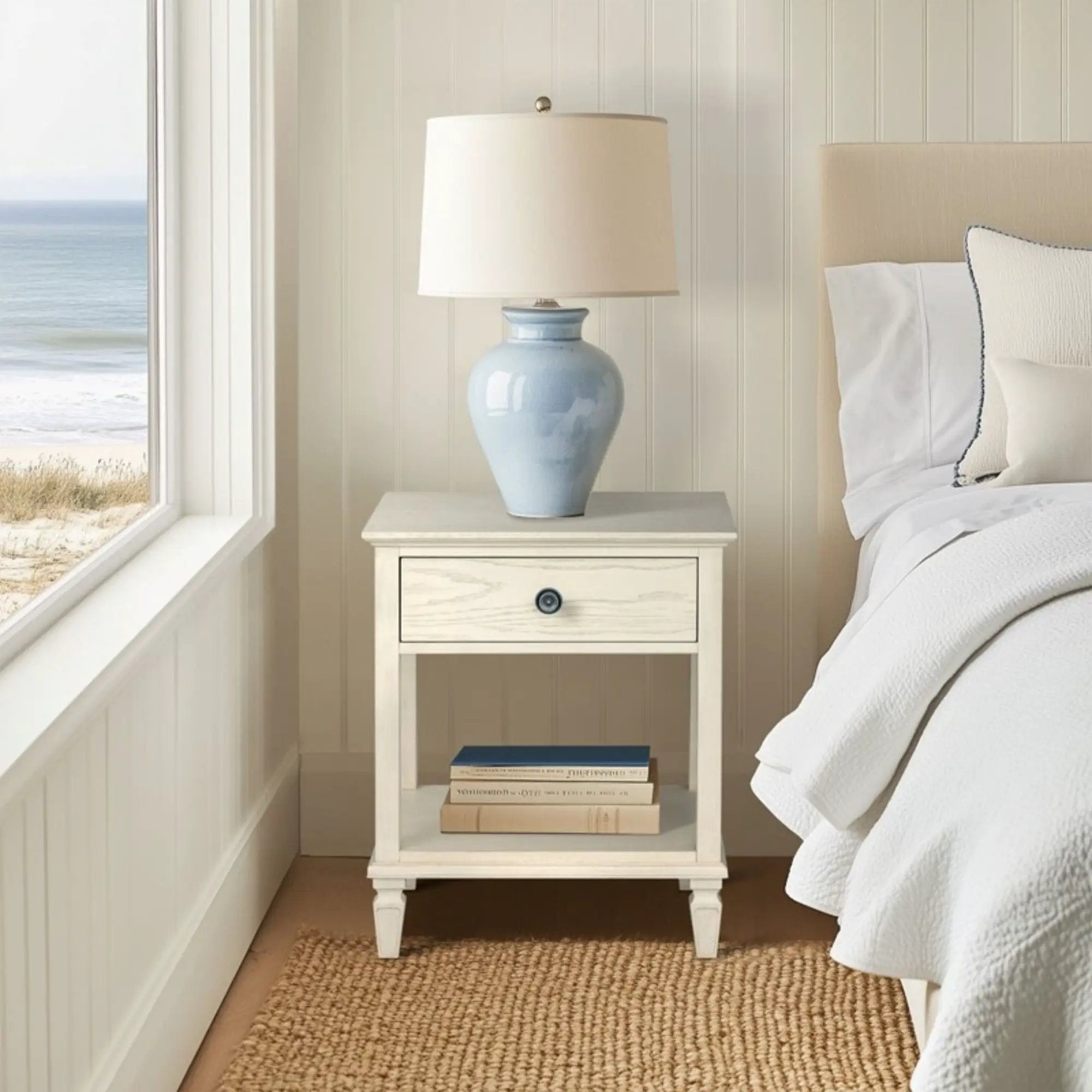 Victoria - Bedside Table With Drawer And Shelf by Unique Piece Furniture