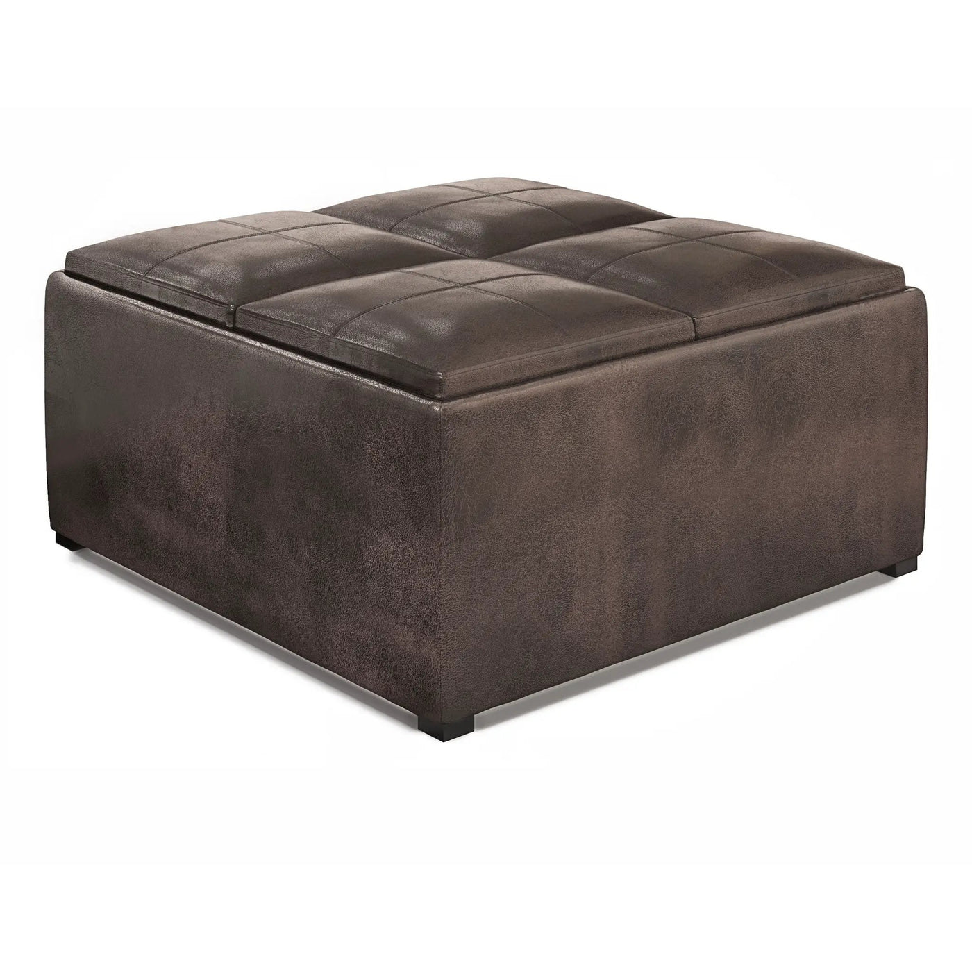 Avalon - Upholstered Square Coffee Table Storage Ottoman by Unique Piece Furniture