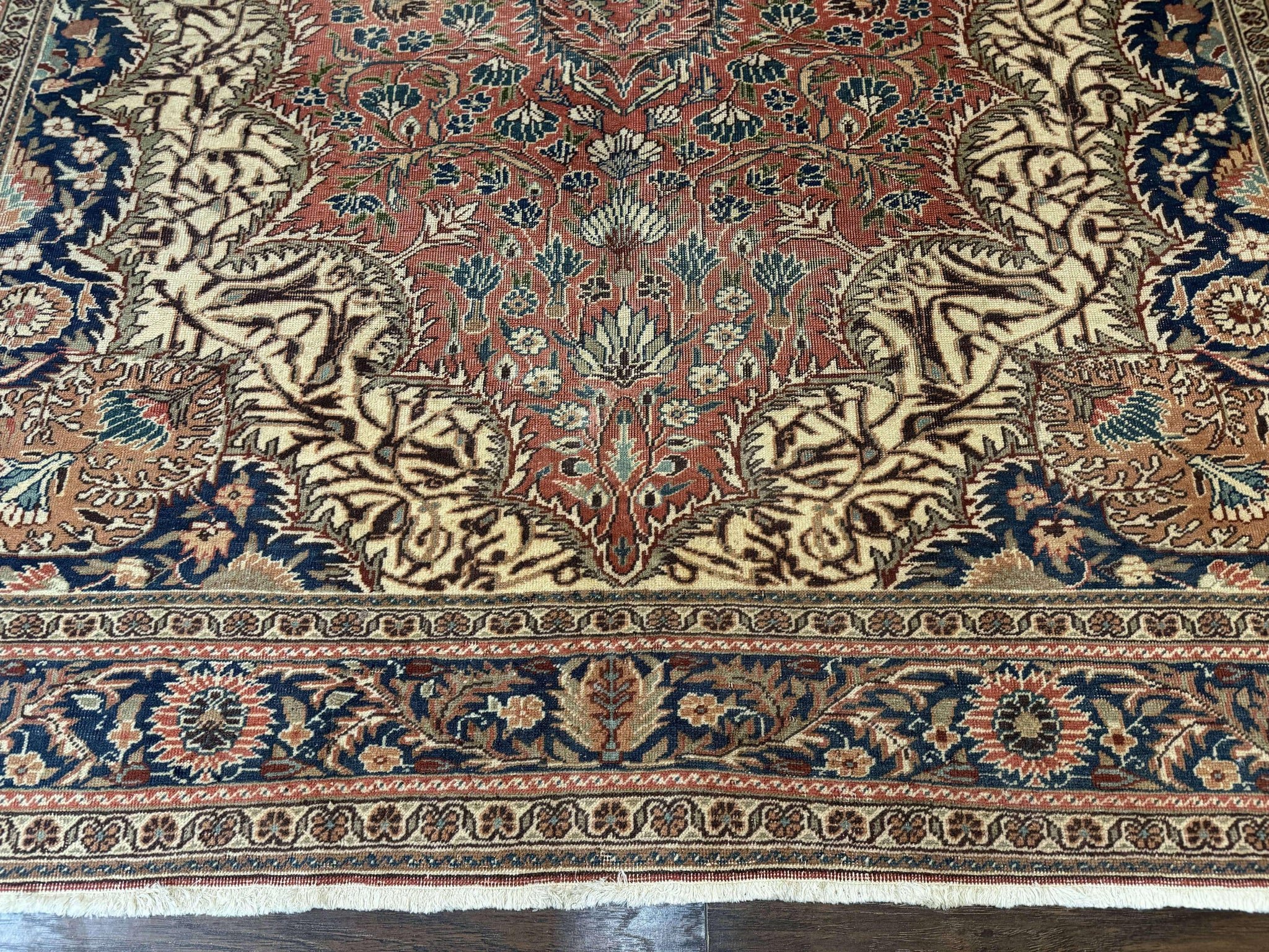 Turkish Kayseri Rug 6x10, Antique Turkish Carpet, Floral Medallion, Oriental Carpet, Red by Jewel Rugs