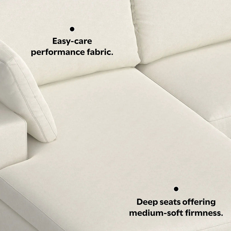 Charlie - Upholstered Deep Seater Sectional Sofa by Unique Piece Furniture