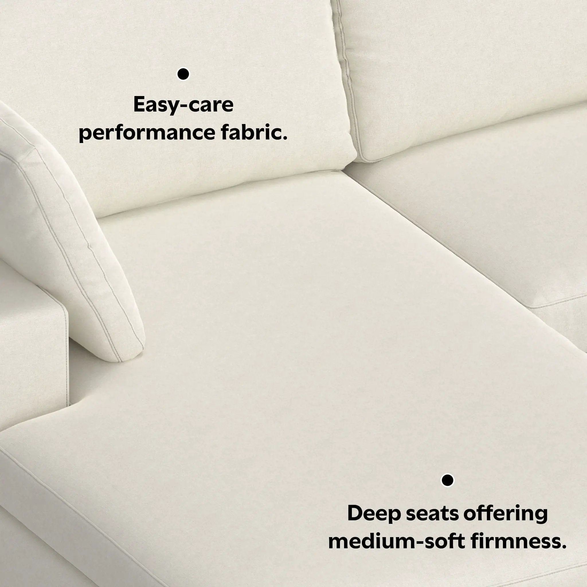 Charlie - Upholstered Deep Seater Sectional Sofa by HouseOfZazla