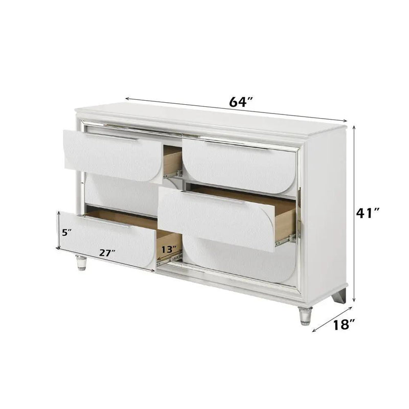 Tarian - Dresser - Pearl White by Unique Piece Furniture