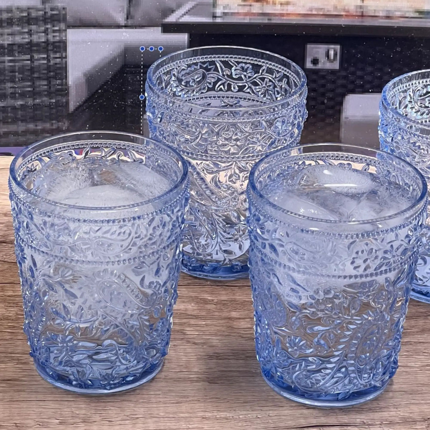 Paisley Acrylic Glasses Drinking (Set of 4) by HouseOfZazla