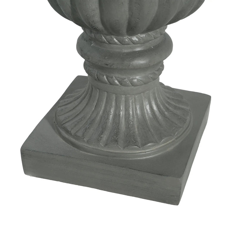 Outdoor Garden Urn Planter, Gray by HouseOfZazla