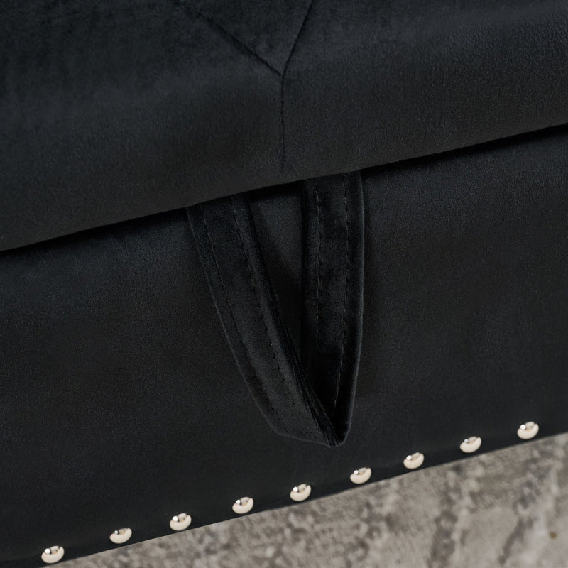 Storage Bench With Crystal Buttons And 1 Pillow For Bedroom by HouseOfZazla