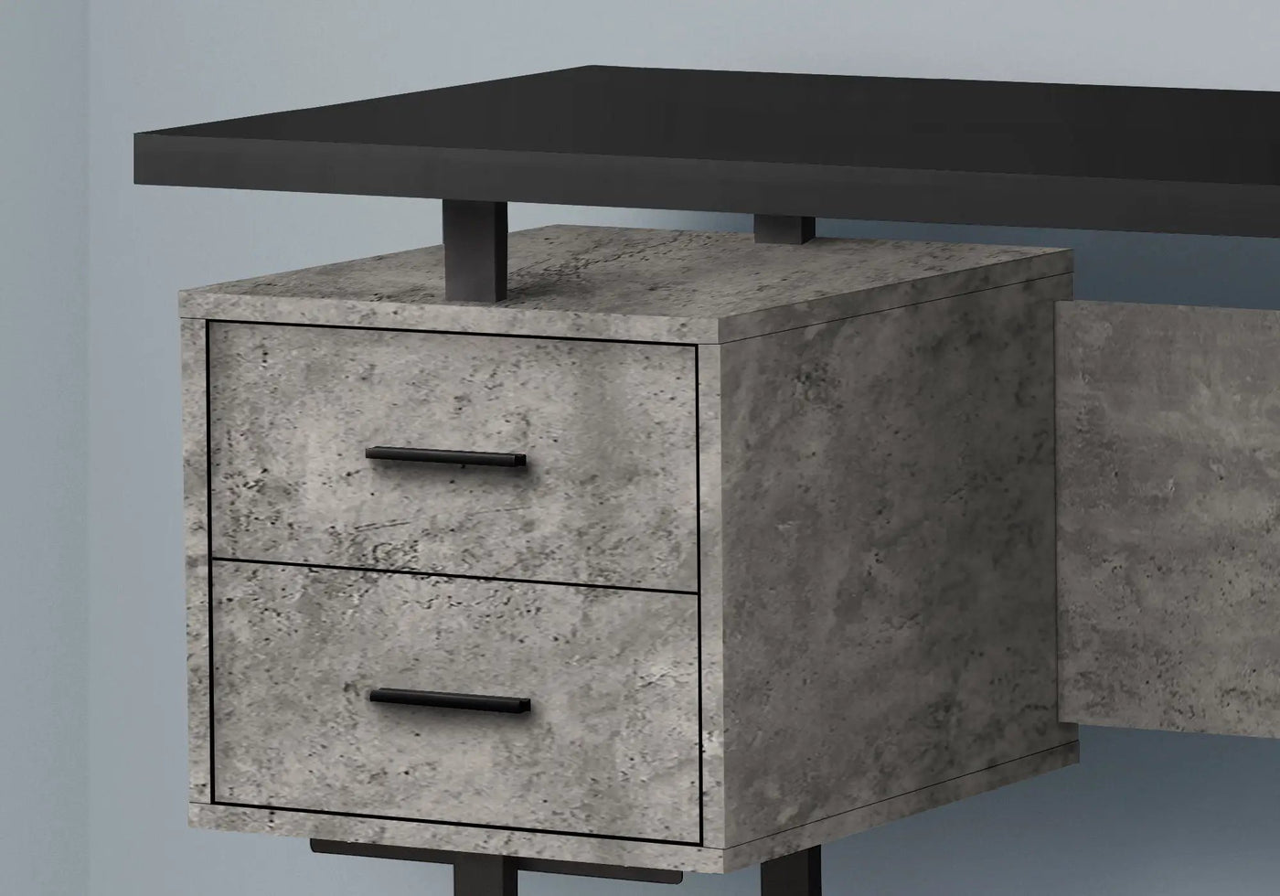 Computer Desk For Home Office, Laptop, Left, Right Set - Up, Storage Drawers, Contemporary & Modern by Unique Piece Furniture