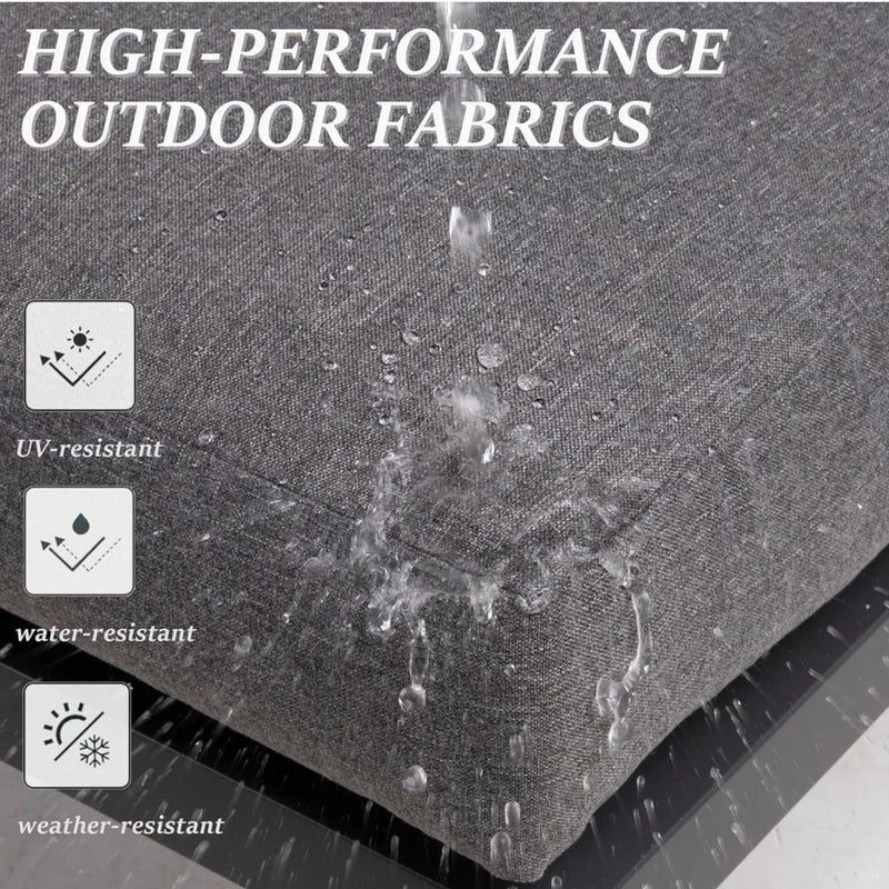 All-Weather Loveseat Sofa With Thick Cushions