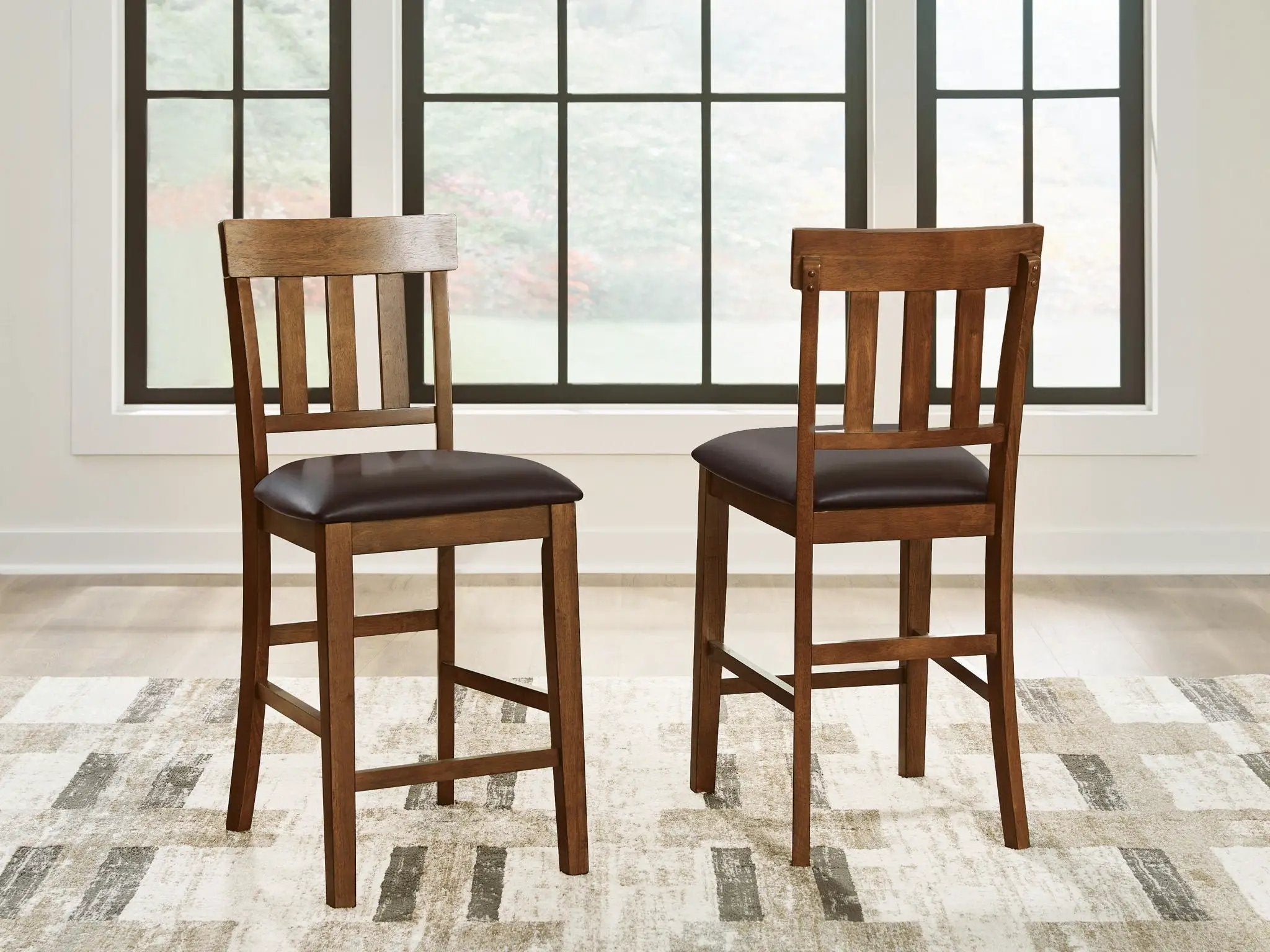 Ralene - Upholstered Barstool (Set of 2) - Medium Brown by Unique Piece Furniture