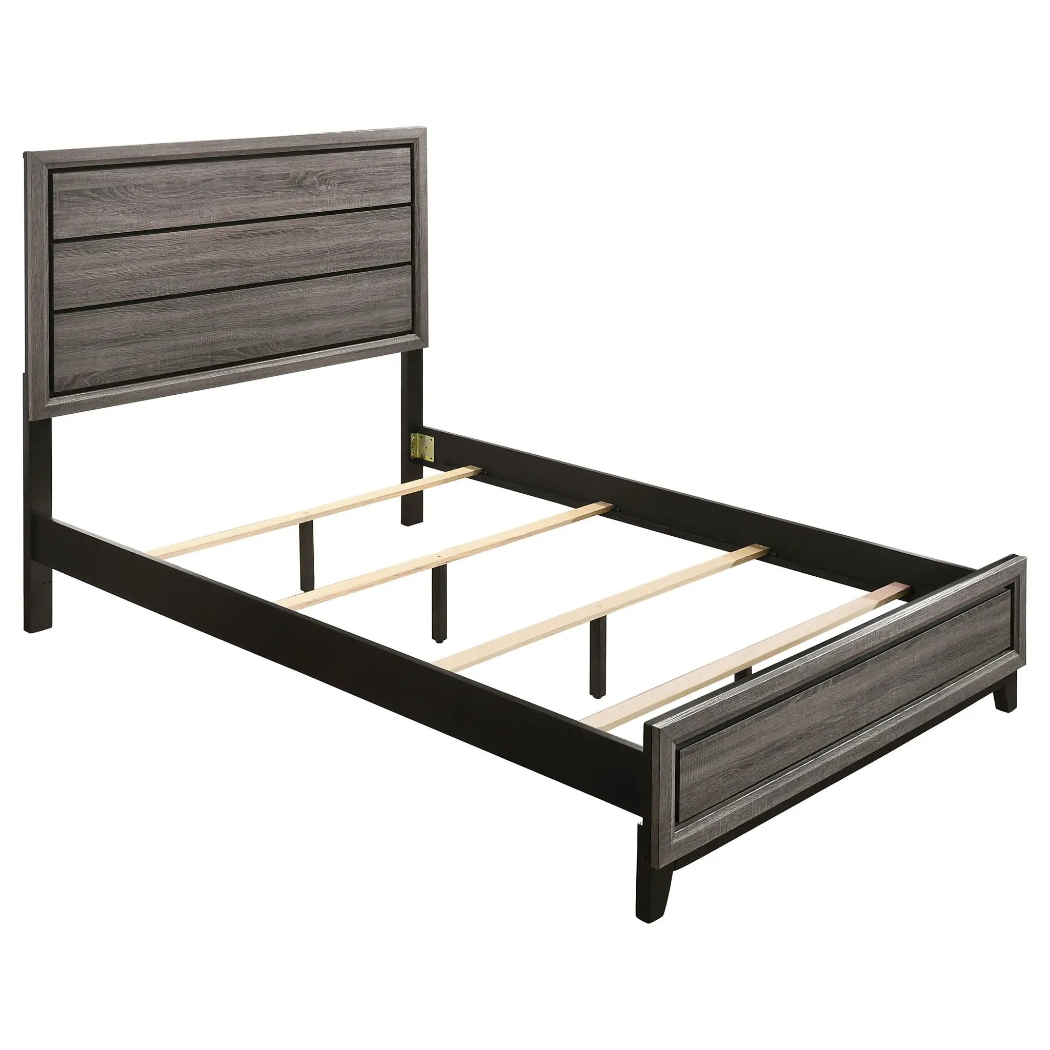 Watson Wood Full Panel Bed Grey Oak by Unique Piece Furniture