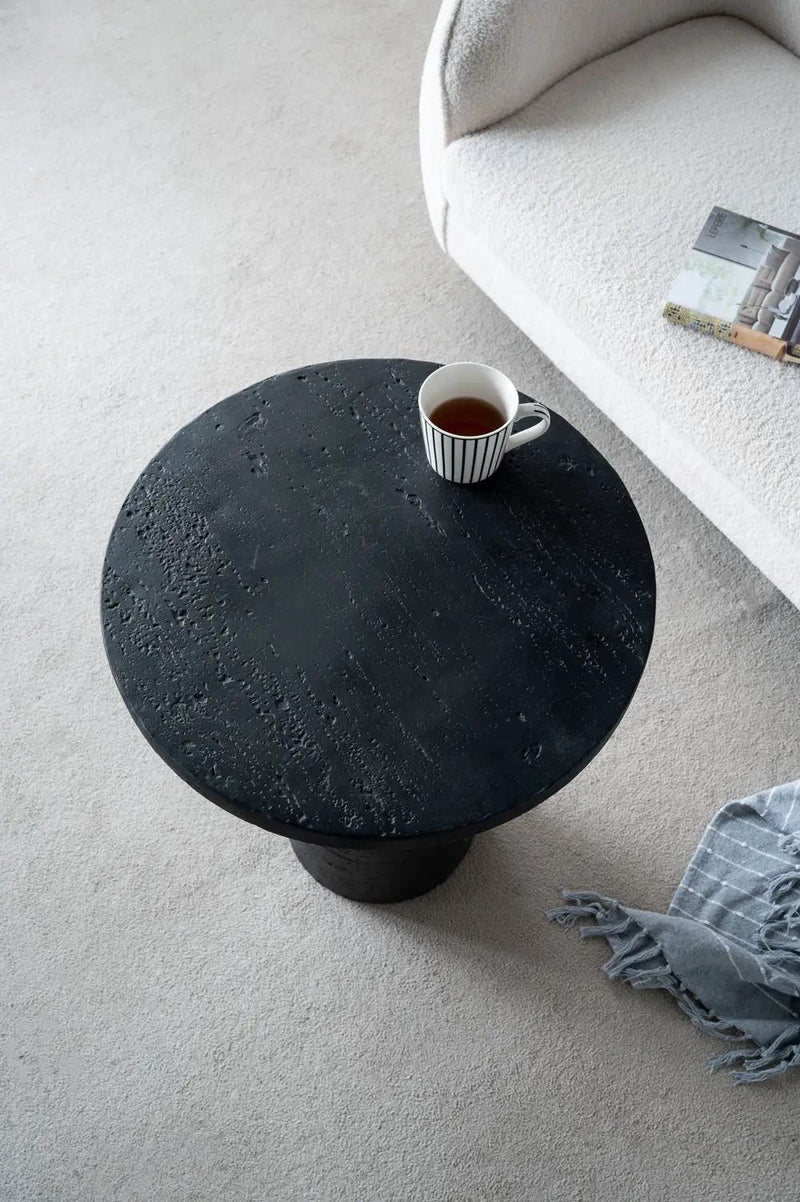 Round Side Table With Pedestal Base by Unique Piece Furniture