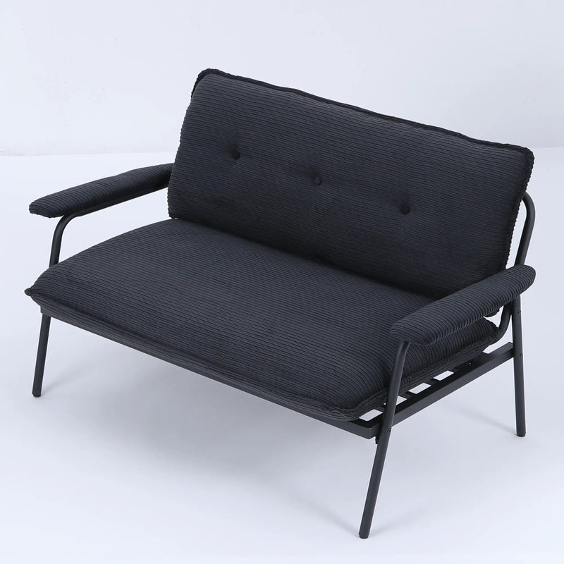 Modern Metal Frame Sofa With Sponge Filling For Compact Spaces And Versatile Use by Unique Piece Furniture