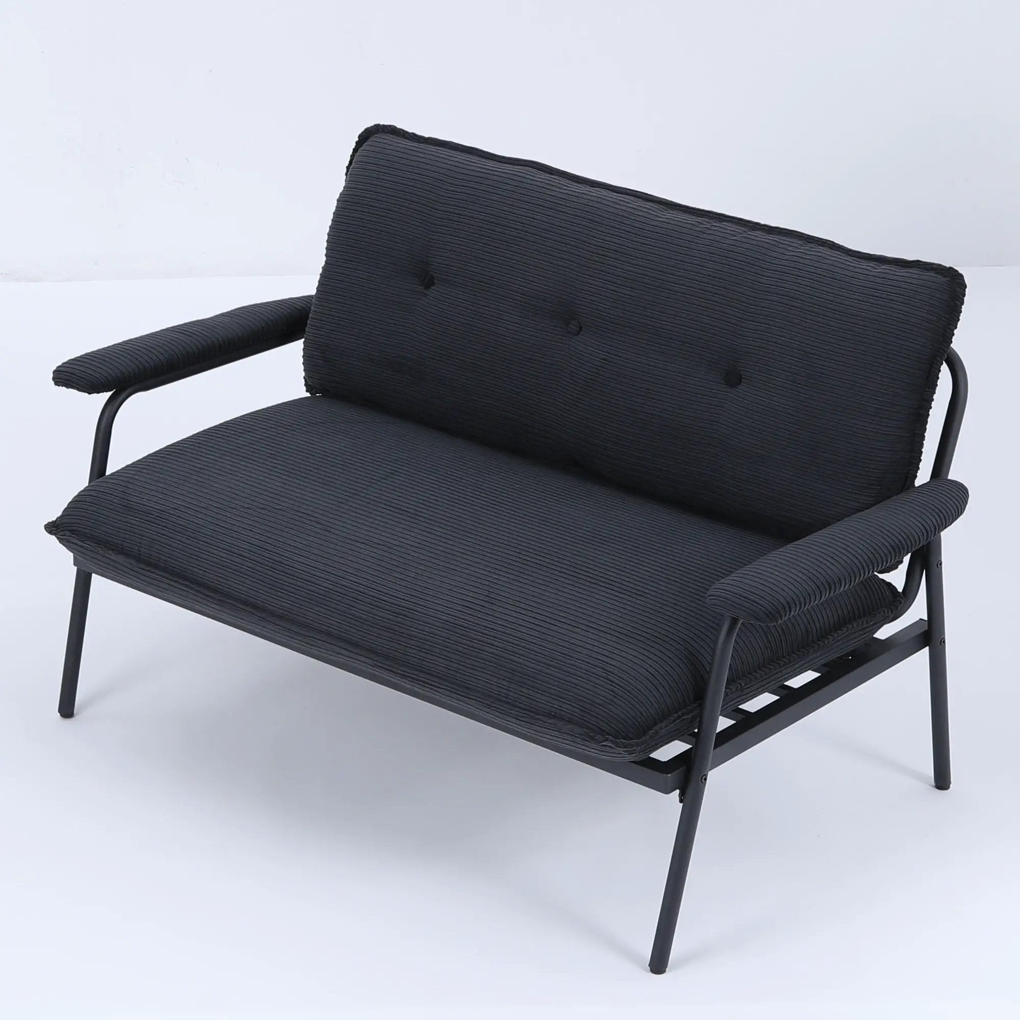 Modern Metal Frame Sofa With Sponge Filling For Compact Spaces And Versatile Use by Unique Piece Furniture