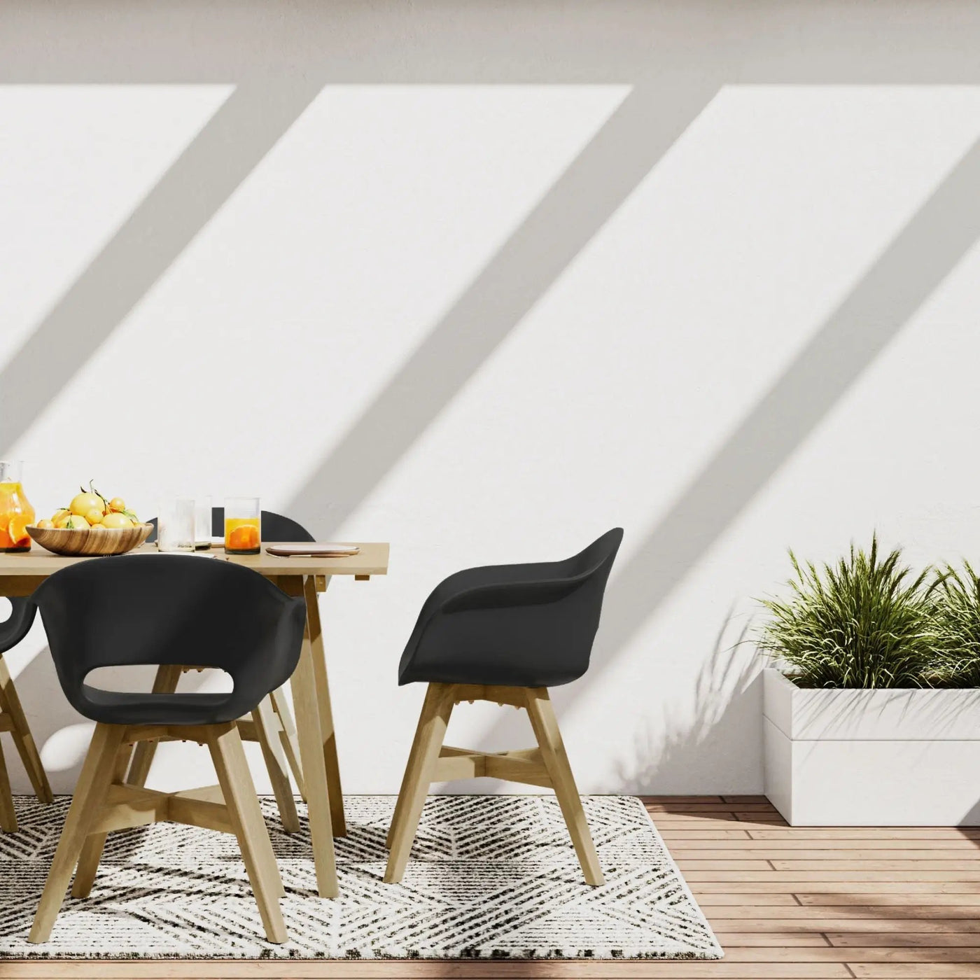Kona - Outdoor Dining Chair In Plastic (Set of 2) by HouseOfZazla