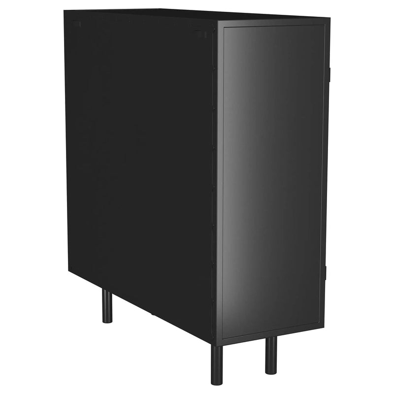 Dalia 2-door Accent Storage Cabinet with Shelving Black by Unique Piece Furniture