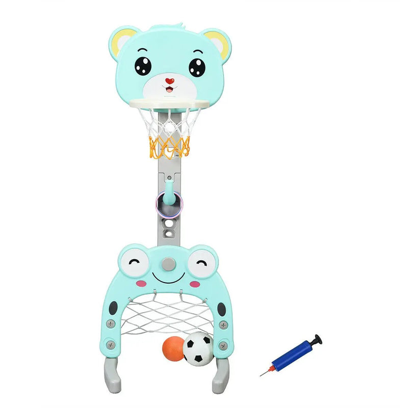 Adjustable Kids 3-in-1 Basketball Hoop Set Stand with Balls by DirectDeals