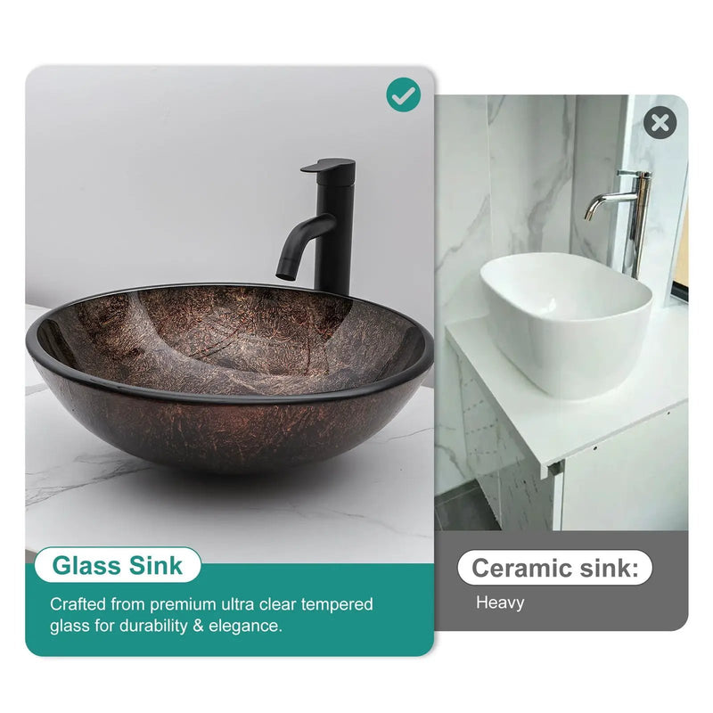 Vessel Sink With Faucet And Pop-Up Drain by HouseOfZazla