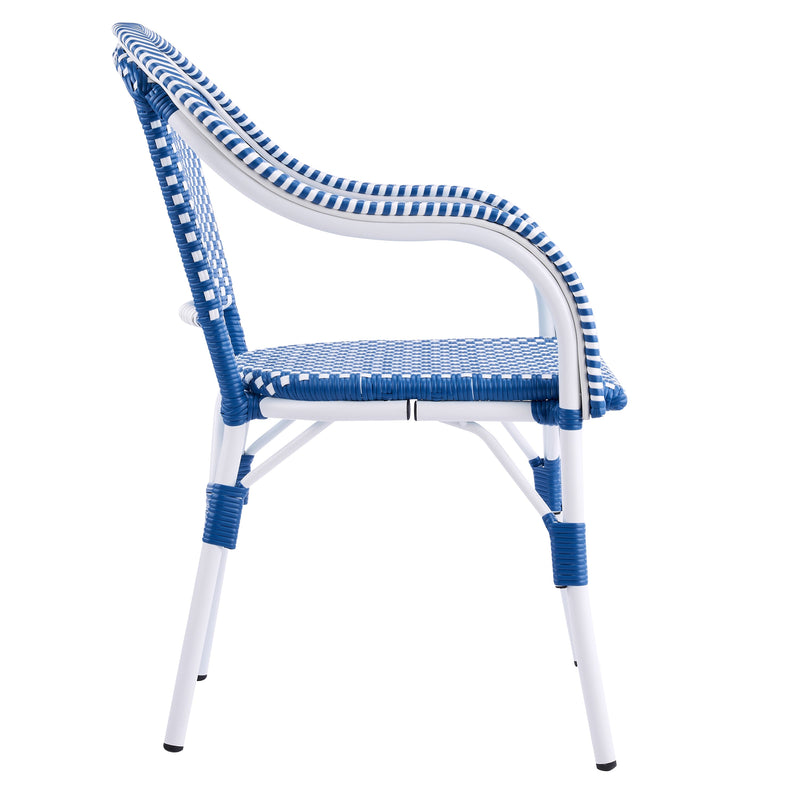 Outdoor Bistro Chairs with Aluminum Frame, Set of 2 by HouseOfZazla