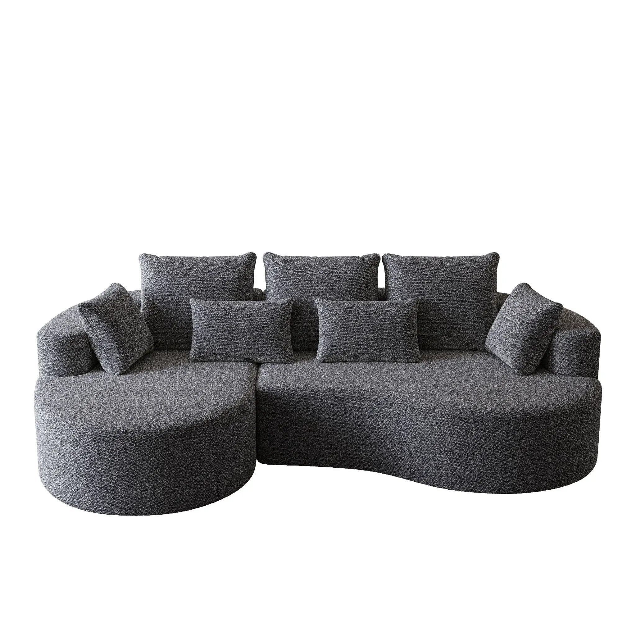Curved Oversized Sectional Sofa With Extra Deep Seat by HouseOfZazla