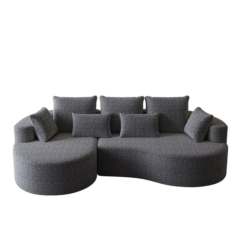 Curved Oversized Sectional Sofa With Extra Deep Seat by HouseOfZazla