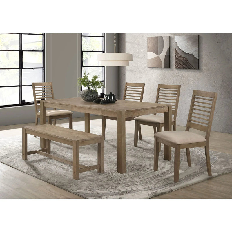 Malvika - Trestle Base Dining Bench - Brown by HouseOfZazla