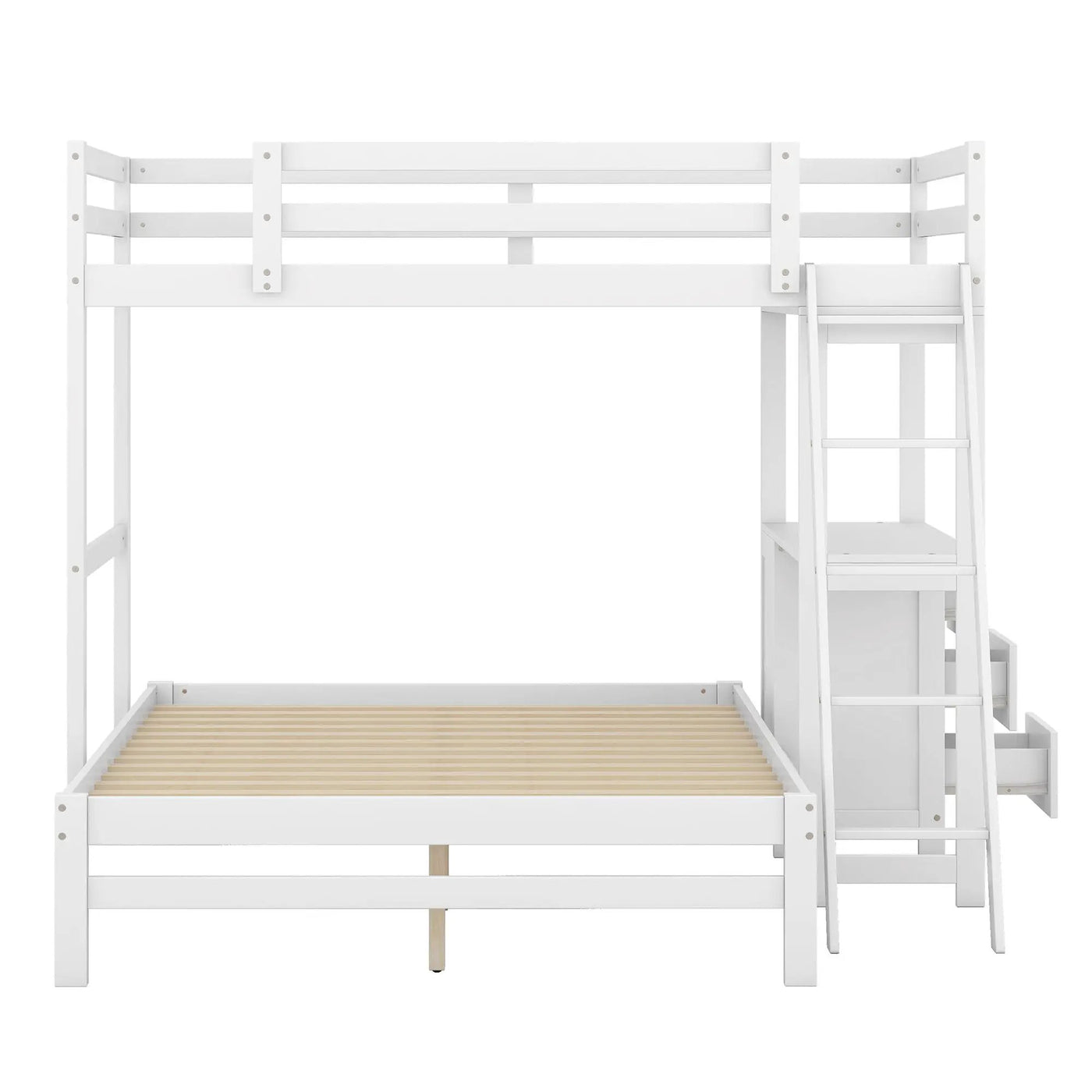 Bunk Bed With Built In Desk And 3 Drawers by HouseOfZazla