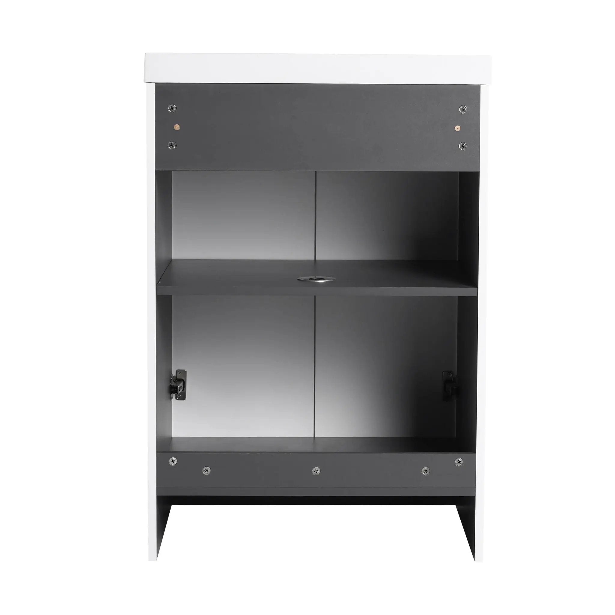 Modern Freestanding Bathroom Vanity With Soft Close Cabinet Doors by HouseOfZazla
