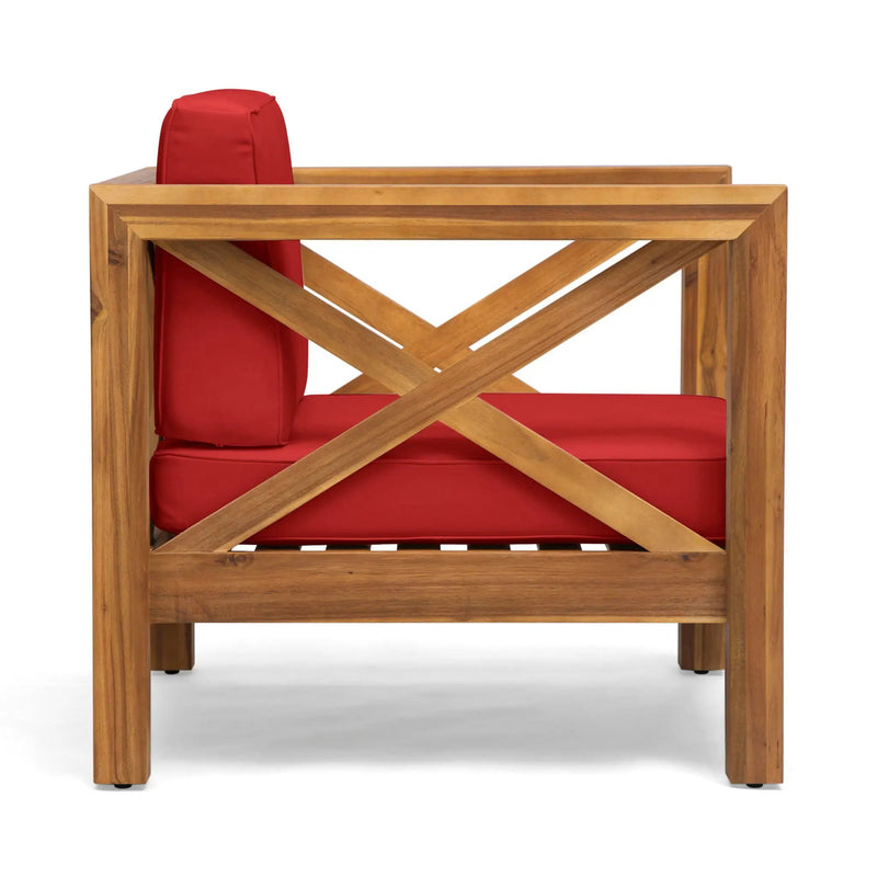 Brava Mid-Century Modern Club Chair with Water Resistant Cushions by HouseOfZazla