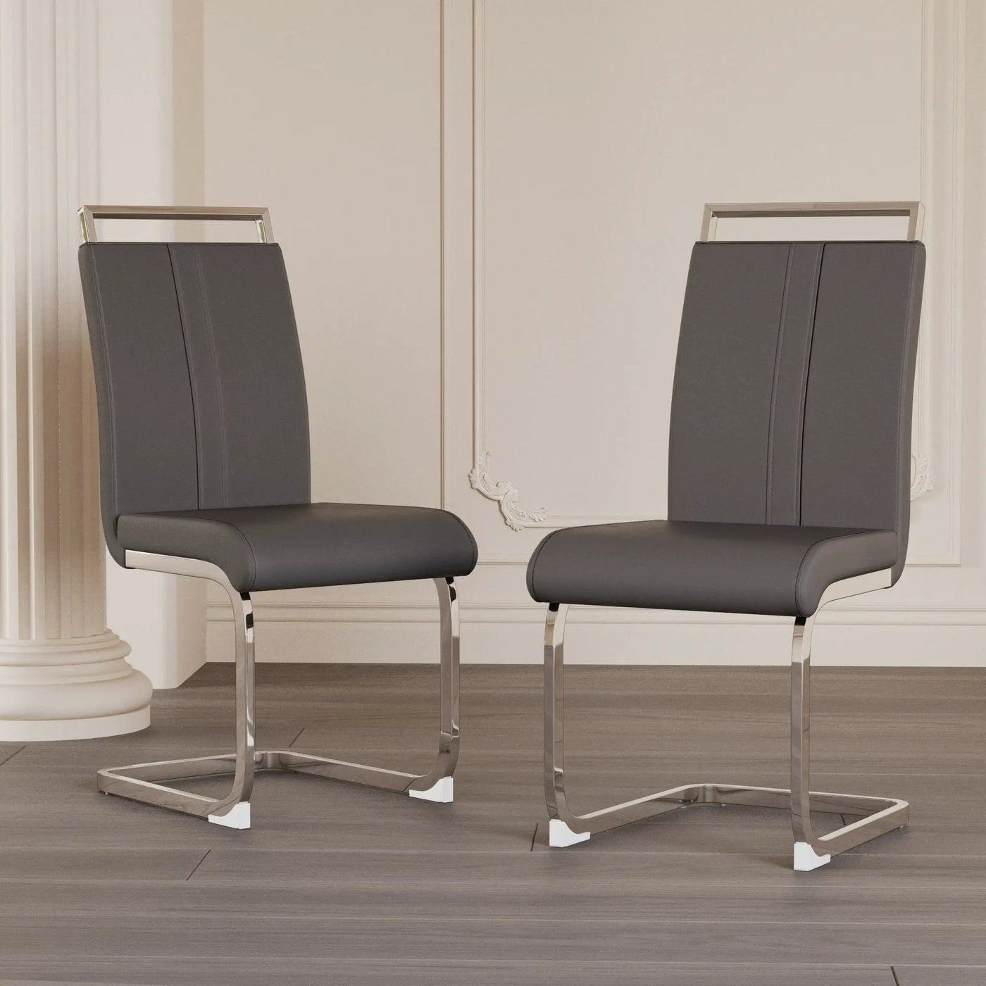 Modern Dining Chairs With Padded Seat, High Back by Unique Piece Furniture