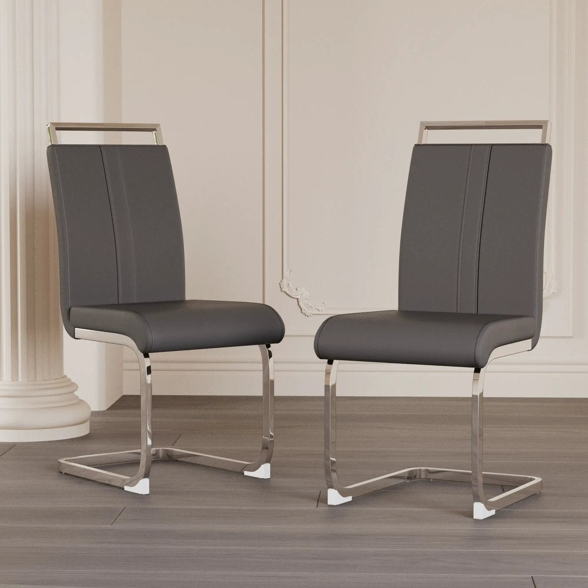 Modern Dining Chairs With Padded Seat, High Back by Unique Piece Furniture
